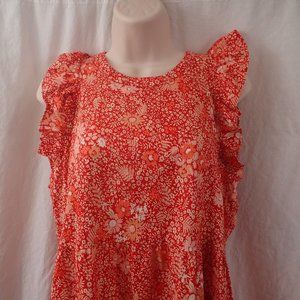 Universal Thread Long Maxi Dress Floral Red